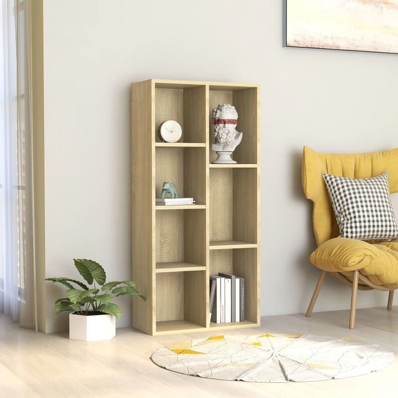 

Estantería de aglomerado color roble Sonoma 50x25x106 cm