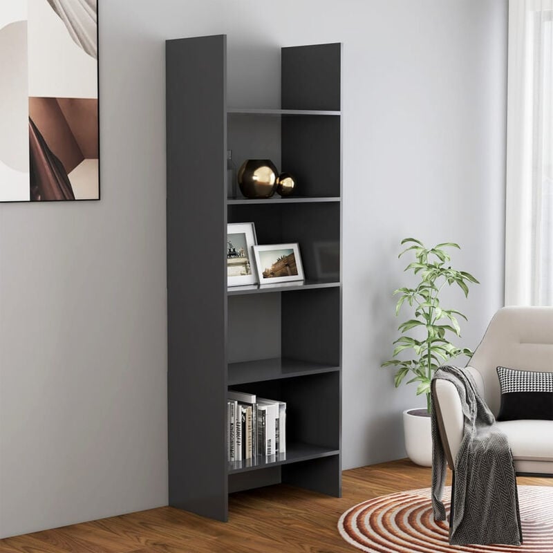 

Estanteria de aglomerado gris 60x35x180 cm