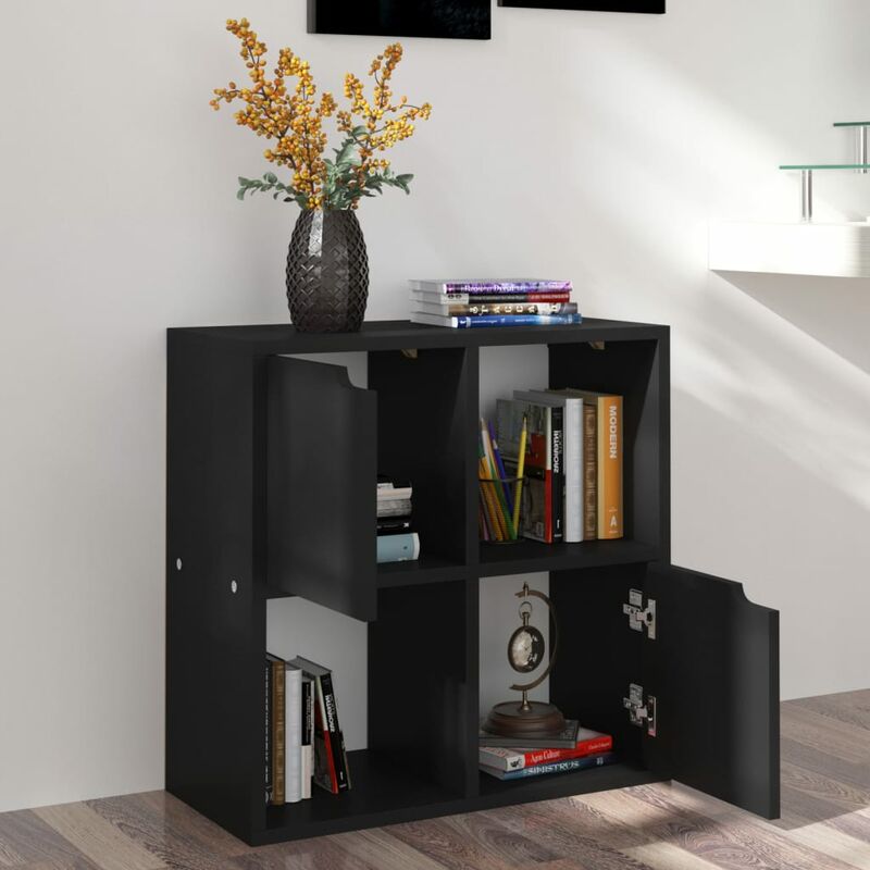 

Estantería de aglomerado negro 60x27,5x59,5 cm