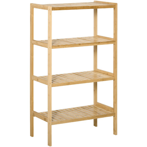 Deuba 2x Estanterías de Madera 5 niveles de almacenamiento librería  135,5x58x27cm carga por nivel 10Kg