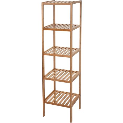 Estantería de baño de bambú 5 niveles SDB04025
