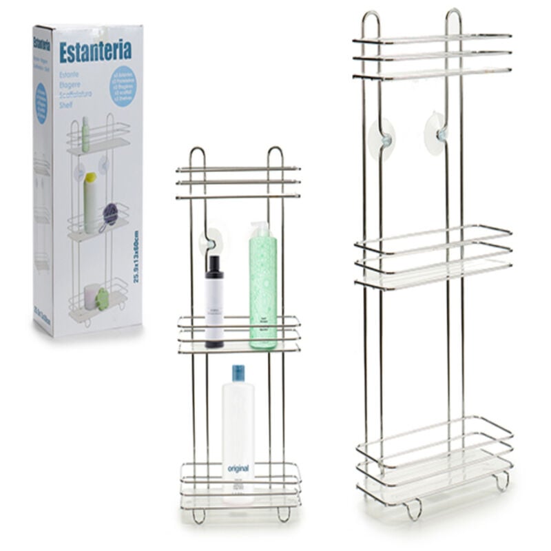 

Estantería de Baño Transparente Plástico (14 x 60 x 27 cm)
