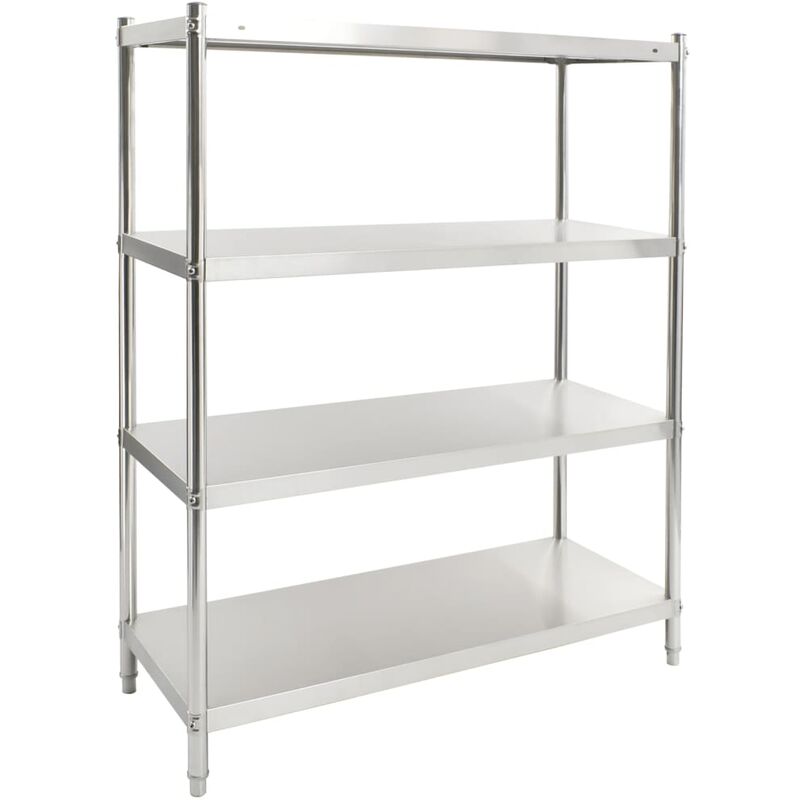 

Estanteria de cocina de 4 niveles acero inoxidable 120x50x155cm