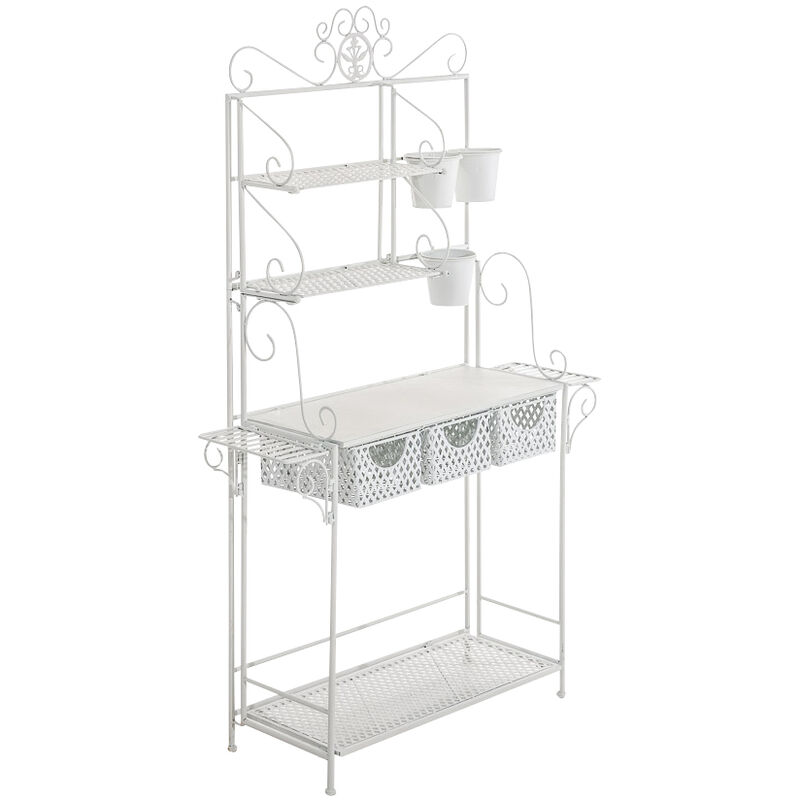 

Estantería de Cocina Shine Antiguo/Blanco
