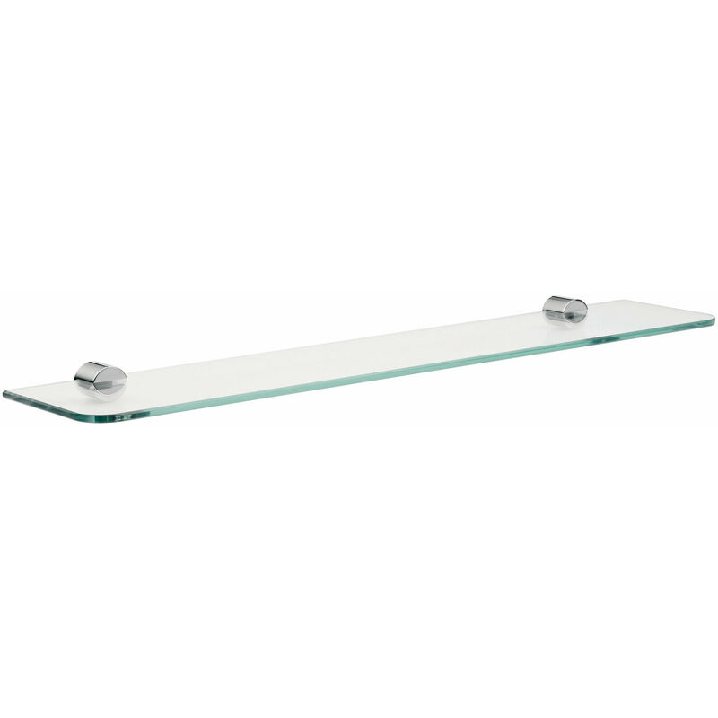 

Estantería de cristal Emco rondo 2, cristal tallado, 600 mm, cromado - 451000160