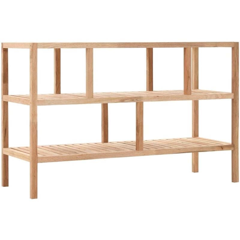

Vidaxl - Estantería de cuarto de baño 100x40x65cm madera maciza de nogal - Beige