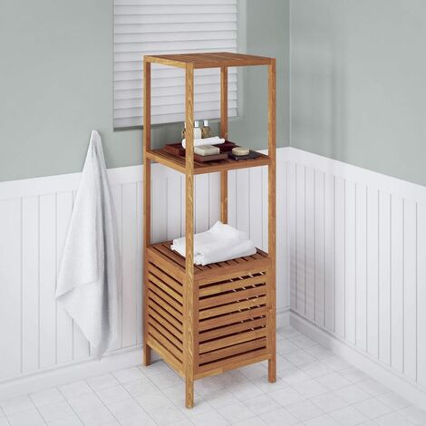 Estantería de cuarto de baño 39,5x35,5x123 cm madera de nogal Estantería de cuarto de baño 39,5x35,5x123 cm madera de nogal