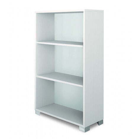 Estantería de día 70L x 29P x h118 – Acabado Blanco Brillante – Sarmog