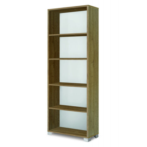 Estantería de Día 70L x 29P x h190 – Acabado en Madera Nogal – Sarmog