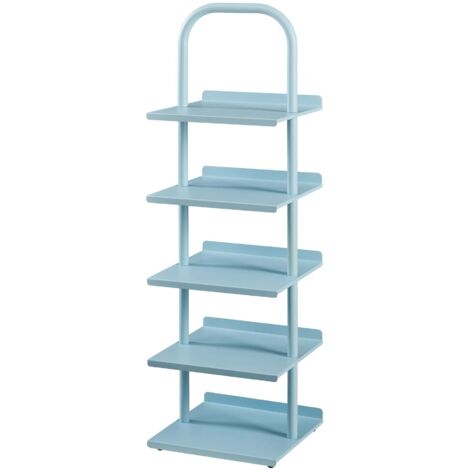 Estantería de diseño atemporal para salón/dormitorio zapatero infantil acero azul 030011322