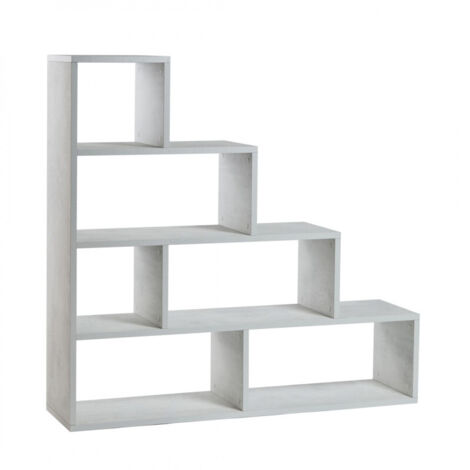 Estantería de Escalera 150L x 38P x h144 – Acabado Blanco Mate – Sarmog