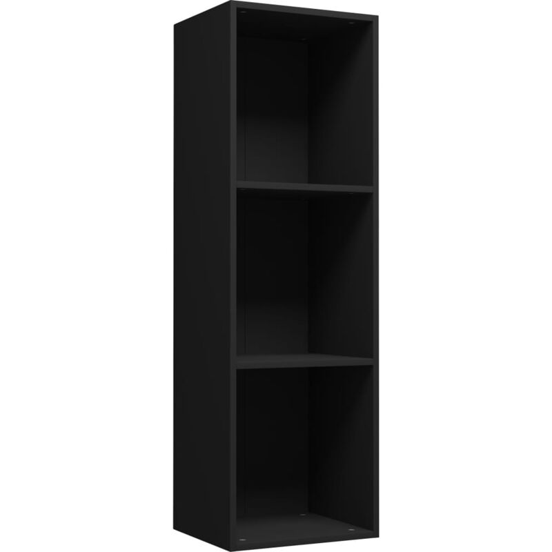 

Estantería de Libros/Mueble TV Aglomerado 36x30x114 cm Negro - Negro - Vidaxl