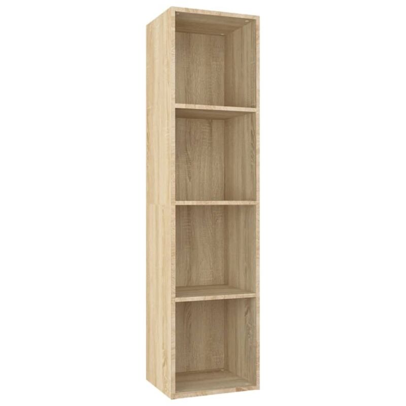 

Estantería de Libros/Mueble TV Aglomerado 36x30x143 cm Sonoma - Marrón - Vidaxl