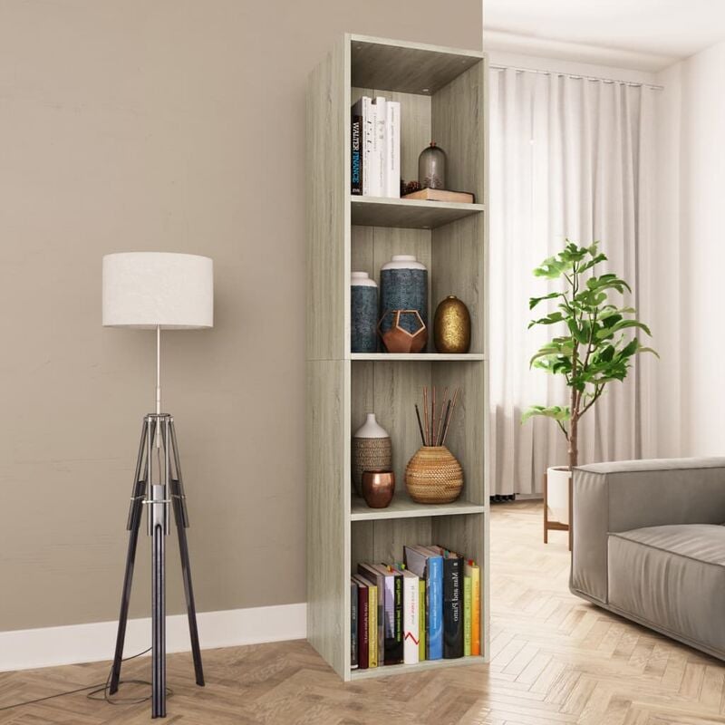 

Estantería de libros/mueble TV aglomerado Sonoma 36x30x143 cm