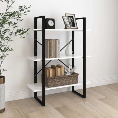 Estantería de madera contrachapada blanco 80x30x105 cm vidaXL