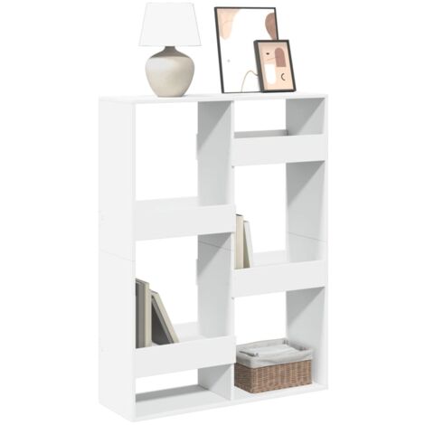 Estantería de madera de ingeniería blanca 100x33x135 cm vidaXL