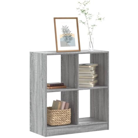 Estantería de madera de ingeniería gris Sonoma 68,5x32x75 cm vidaXL