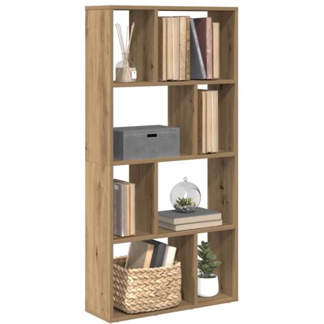 Estantería de madera de ingeniería roble artisian 60x20x120 cm