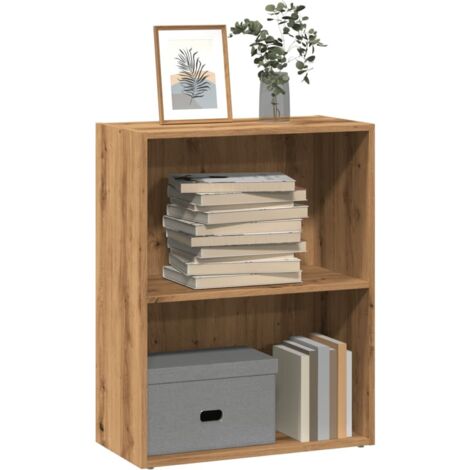 Estantería de madera de ingeniería roble artisian 60x30x77 cm