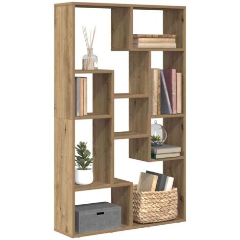 Estantería de madera de ingeniería roble artisian 72x20x120 cm