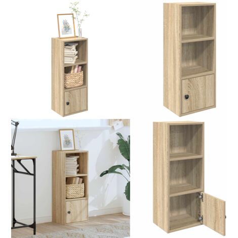 Estantería de madera de ingeniería roble sonoma 31x24x77 cm - Estantería de libros - Estantería decorativa