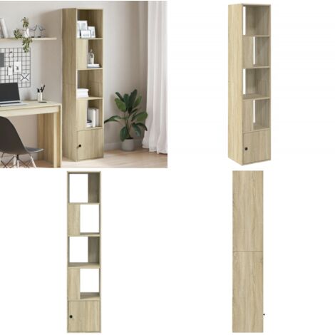 Estantería de madera de ingeniería roble Sonoma 40x36x189 cm - Almacenamiento - Estantería de libros