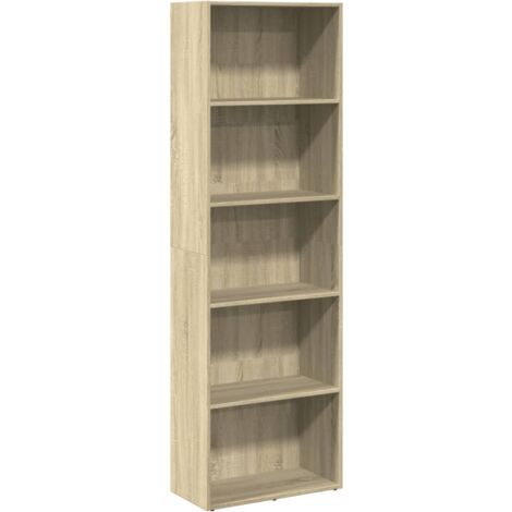 Estantería de madera de ingeniería roble Sonoma 60x30x189 cm vidaXL