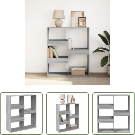 Estantería de madera -  Estantería/divisor de espacios gris Sonoma 100x33x115 cm