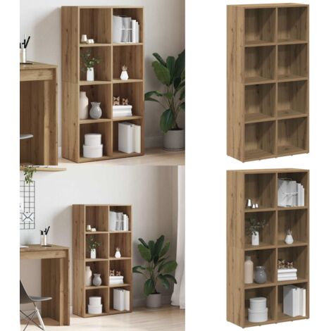 Estantería de madera ingeniería roble artisan 66x30x130 cm - Estantería de madera - Estantería de roble