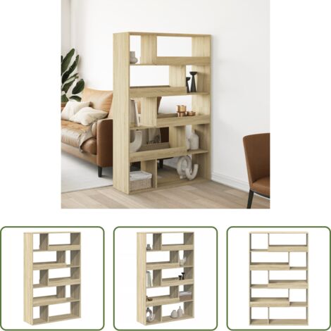 Estantería de madera - Separador de ambientes madera roble Sonoma 100x33x156,5 cm