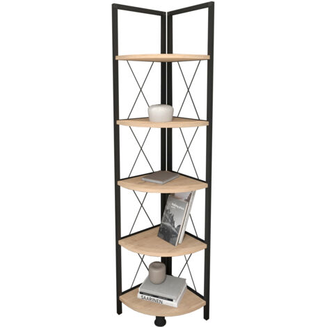 Estanteria De Metal Esquinera 5 Niveles 160X67X34 Safir