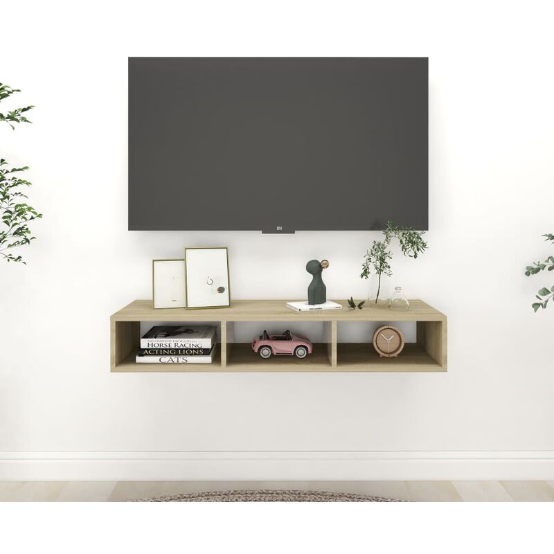 

Estantería de pared aglomerado color roble Sonoma 102x30x17 cm