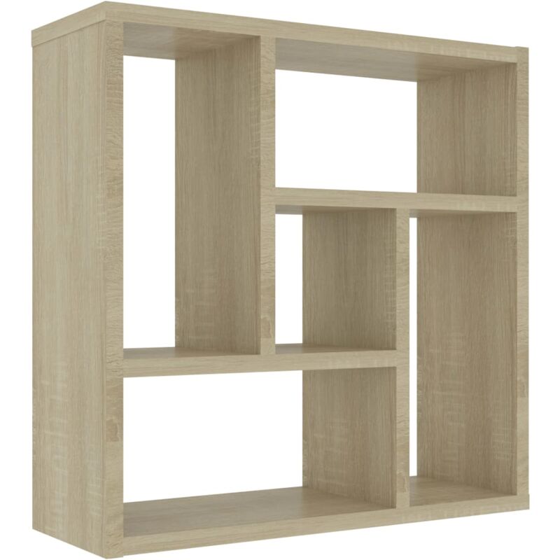 

vidaXL Estantería de Pared de Aglomerado 45,1x16x45,1 cm Color Roble Sonoma - Marrón