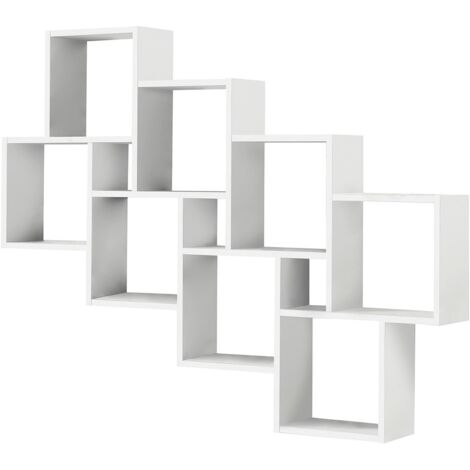 Estantería de Pared con 11 Compartimentos Balda Estante Soporte Multicolor