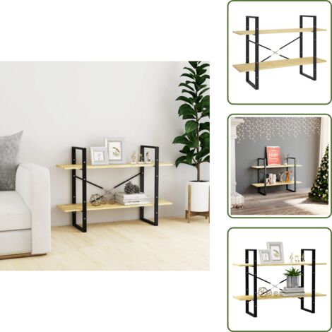 Estantería de pino - vidaXL Estantería de 2 niveles madera maciza de pino 100x30x70 cm - Estantería de 2 niveles