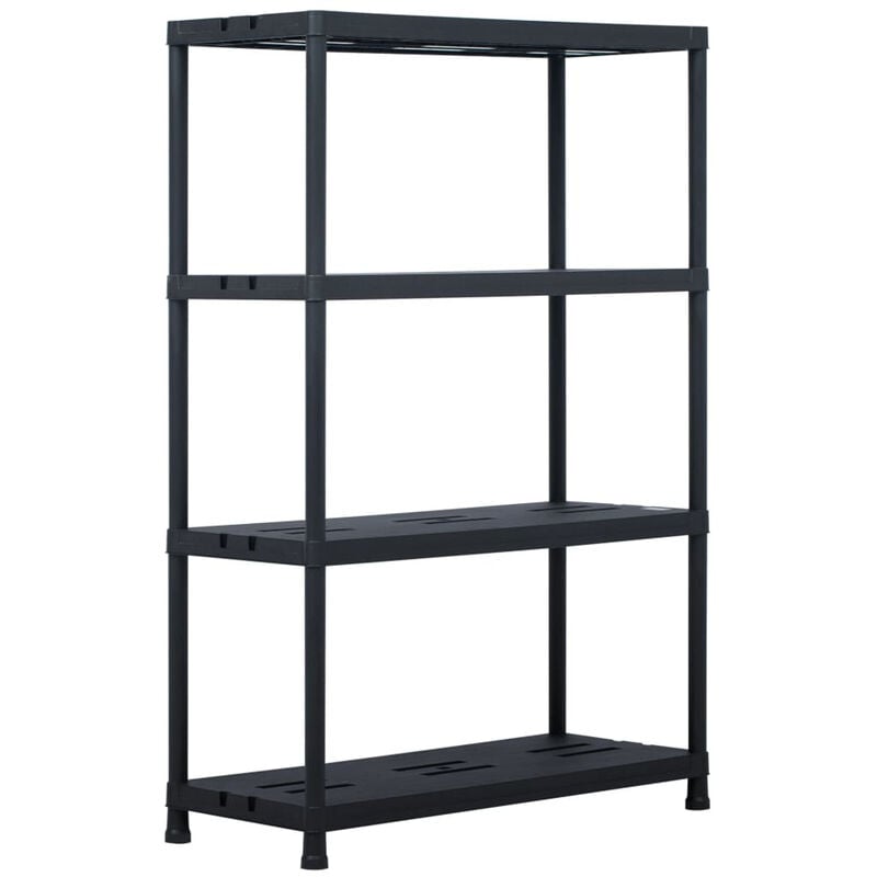 

Estanteria de plastico 220 kg 90x40x138 cm negro
