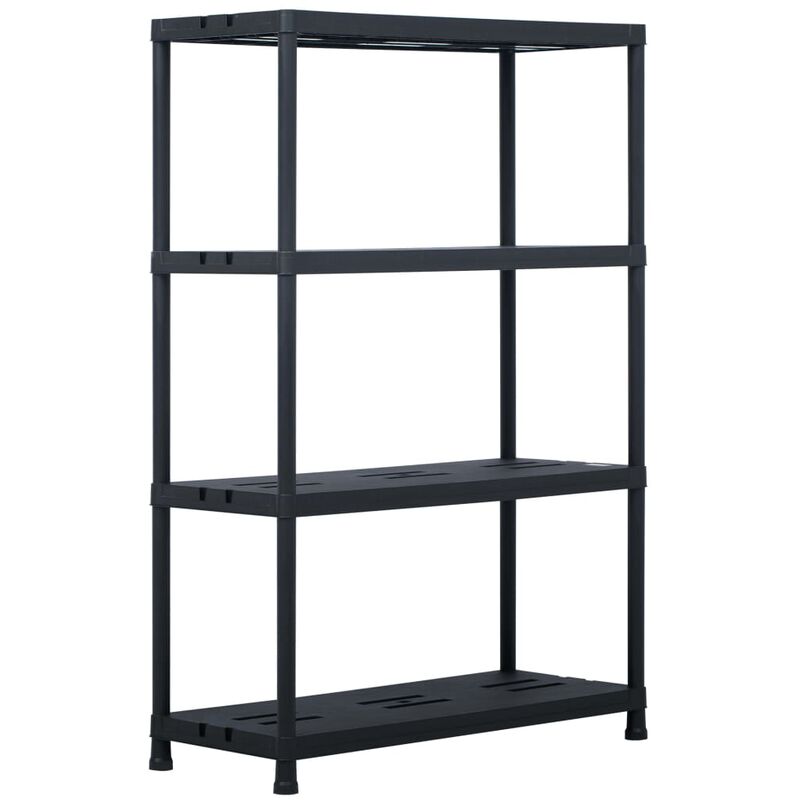 

Estantería de plástico 220 kg 90x40x138 cm negro