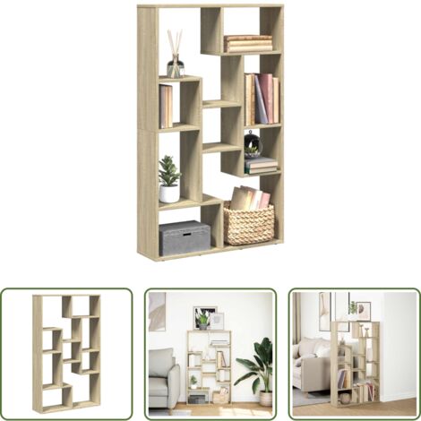 Estantería de roble -  Estantería de madera de ingeniería roble Sonoma 72x20x120,5 cm