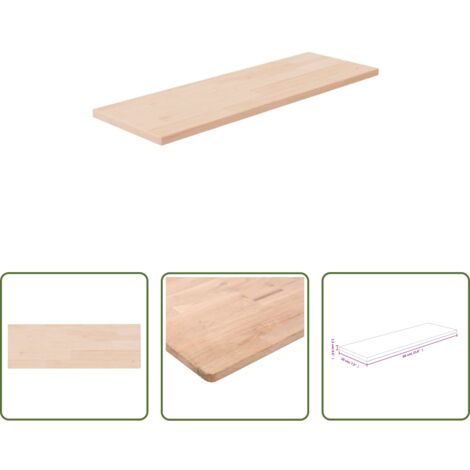 Estantería de roble -  Tabla de estantería madera maciza roble sin tratar 60x20x1,5 cm
