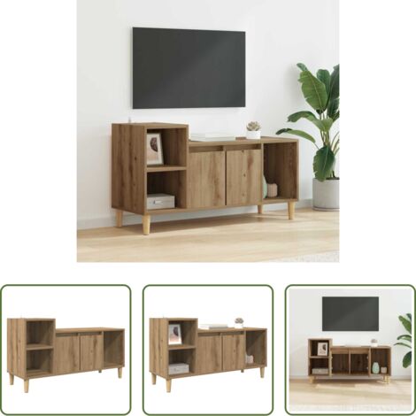 Estantería decorativa -  Gabinete de TV Roble artesanal 100 x 35 x 55 cm
