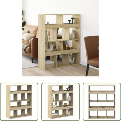 Estantería decorativa -  Separador de ambientes madera roble Sonoma 100x33x125,5 cm