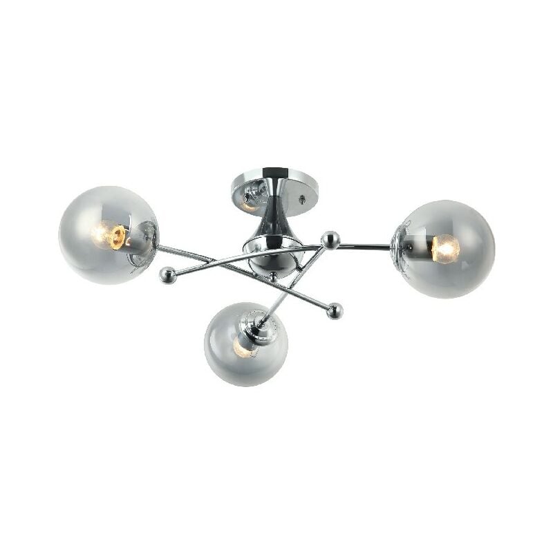 

Estanteria Delos - Luz de techo - de la pared - Oro en Metal, Vidrio, 62 x 62 x 28 cm, 3 x E27, Max 40W