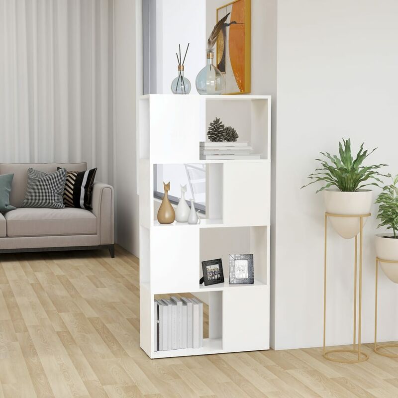 

Estantería divisor de espacios aglomerado blanco 60x24x124,5 cm