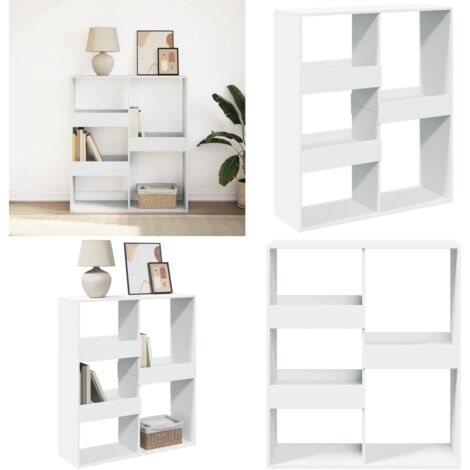 Estantería/divisor de espacios blanco 100x33x115 cm - Estantería de madera - Estantería de libros