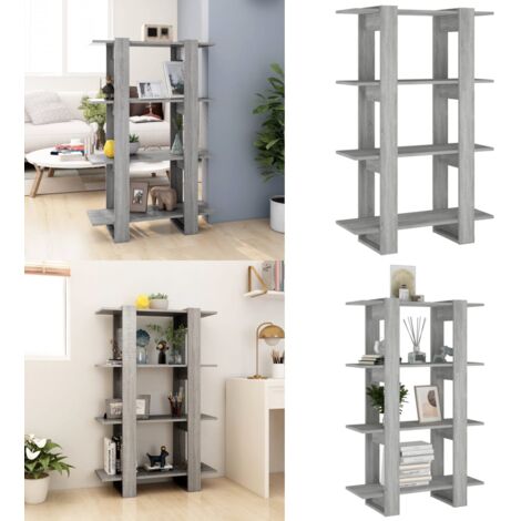 Estantería/divisor de espacios gris Sonoma 80x30x123,5 cm - Estantería decorativa - Separador de ambientes