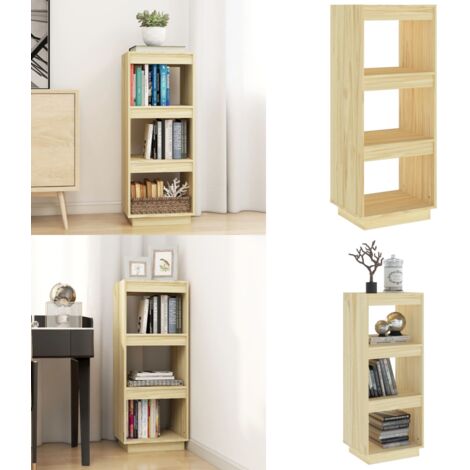 Estantería/divisor de espacios madera maciza pino 40x35x103 cm - Estantería de libros - Estantería decorativa