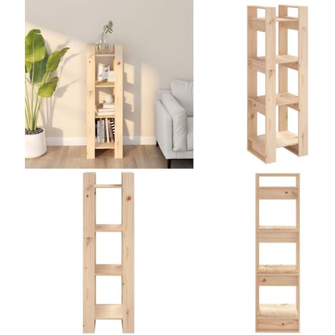 Estantería/divisor de espacios madera maciza pino 41x35x125 cm - Estantería de libros - Divisor de espacios