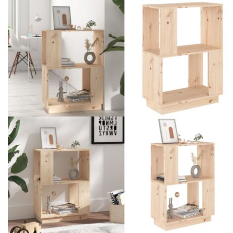 Estantería/divisor de espacios madera maciza pino 51x25x70 cm - Estantería de pino - Estantería decorativa