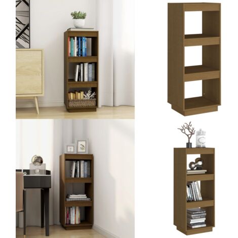 Estantería/divisor de espacios madera pino marrón miel - Estantería madera - Estantería de madera