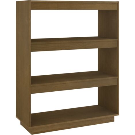 Estantería/divisor espacio madera pino marrón miel 80x35x103 cm vidaXL